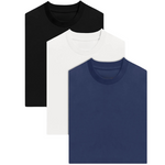 Charger l&#39;image dans la galerie, PACK OF 3 (BLACK, WHITE, DARK BLUE)
